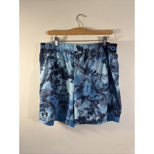 Under Armour 6" Printed Shorts Blue Men's Size XL New With Tags Gym Active Train
